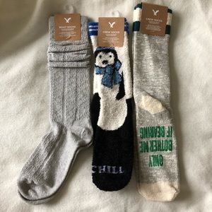 American Eagle Socks- crew and boot